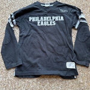 Youth NFL Philadelphia Eagles Long Sleeve Tee Size 10/12 med Reebok vintage